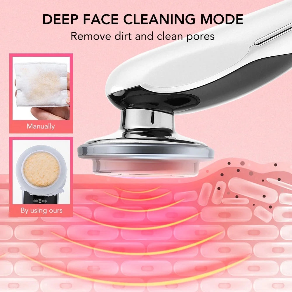 7 in 1 Face Lift Device - Cleansing Rejuvenation Rose Cosmetics