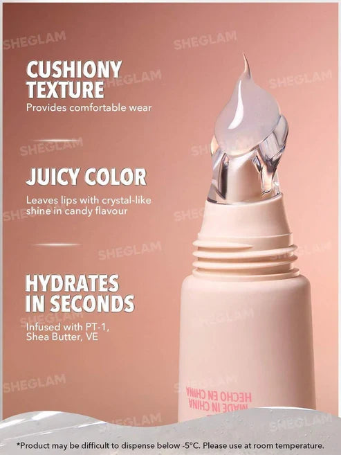 4 Pieces Sheglam Crystal Glaze lip Care Rouge