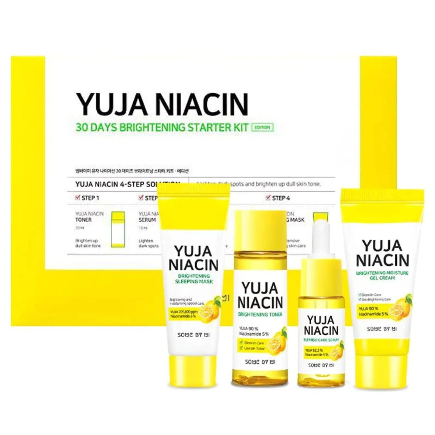 SOME BY MI - Yuja Niacin 30 Days Brightening Starter Kit 4 pcs Rose Cosmetics