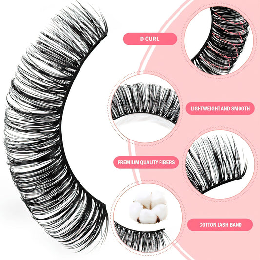 Set eyelashes 16 Piece Jasmine Beauty