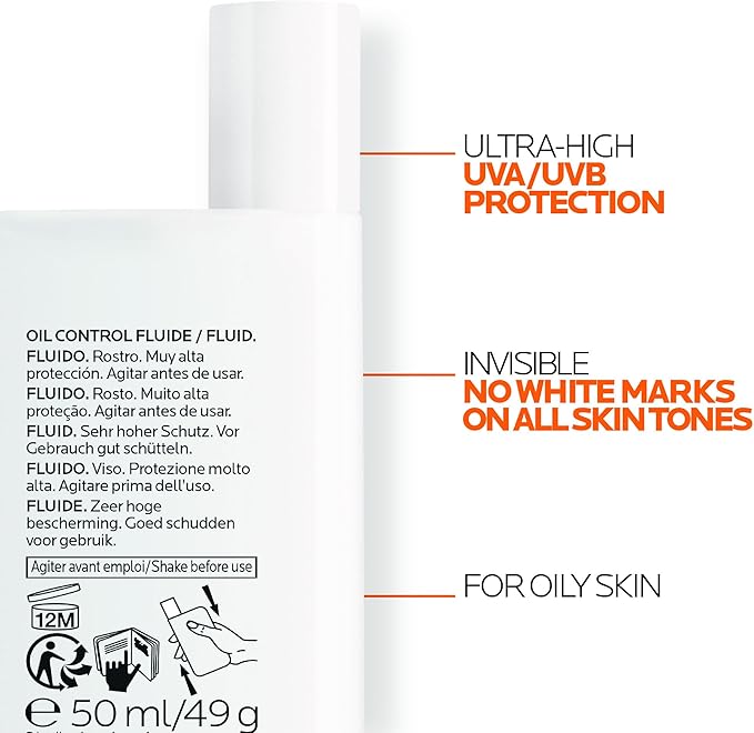 La Roche-Posay Anthelios Shaka UVMUNE Oil Control Fluid SPF50+ 50Ml - Rose Cosmetics