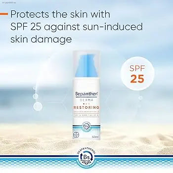 Bepanthen Derma Restoring Face Cream with SPF25 Rose Cosmetics
