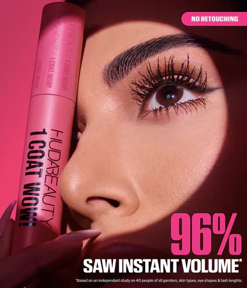 HUDA BEAUTY Mascara 1 COAT WOW! "70% OFF" Rouge