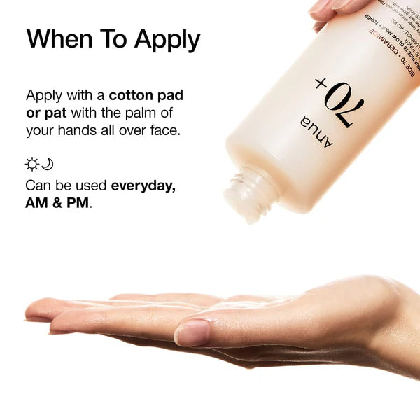 Rice 70 Glow Milky Toner Rose Cosmetics