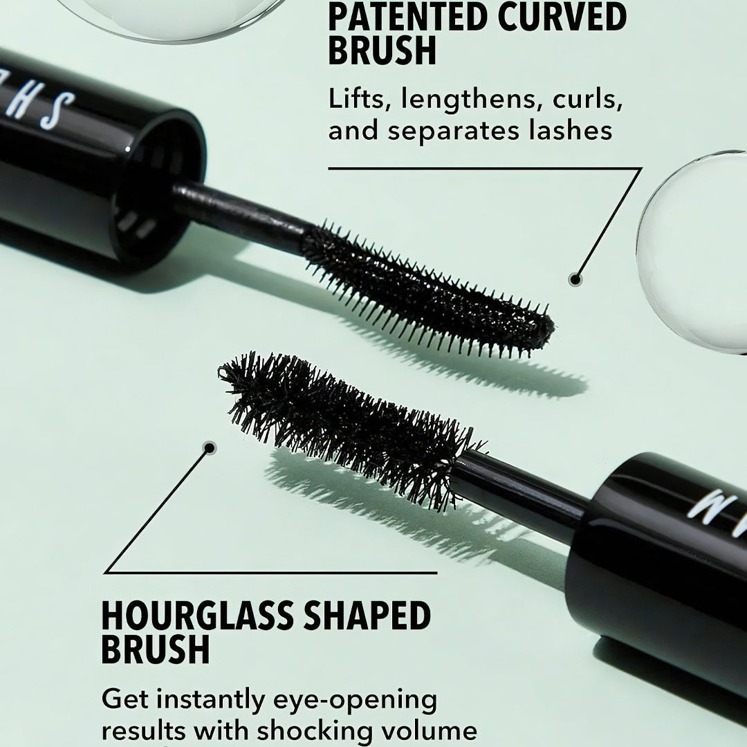Sheglam All in one Volume & Length Mascara Waterproof + Free Lash Curler Jasmine Beauty