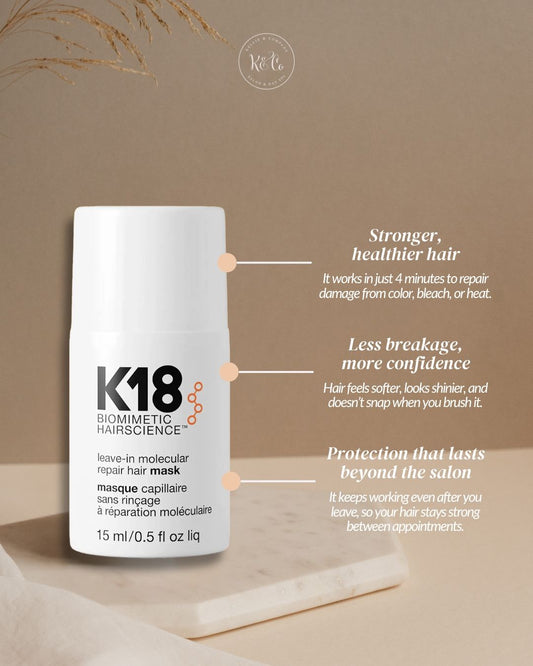K18 Leave-In Molecular Repair Hair Mask 50ml – 70% OFF Rose Cosmetics