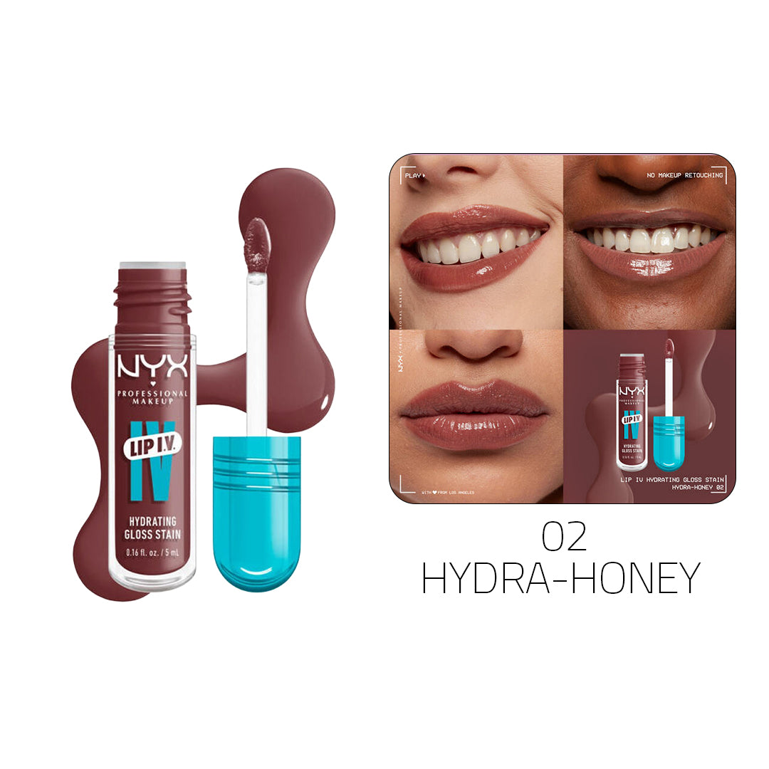 NYX Lip I.V. Hydrating Gloss Stain – Buy 1 Get 1 Free Rouge