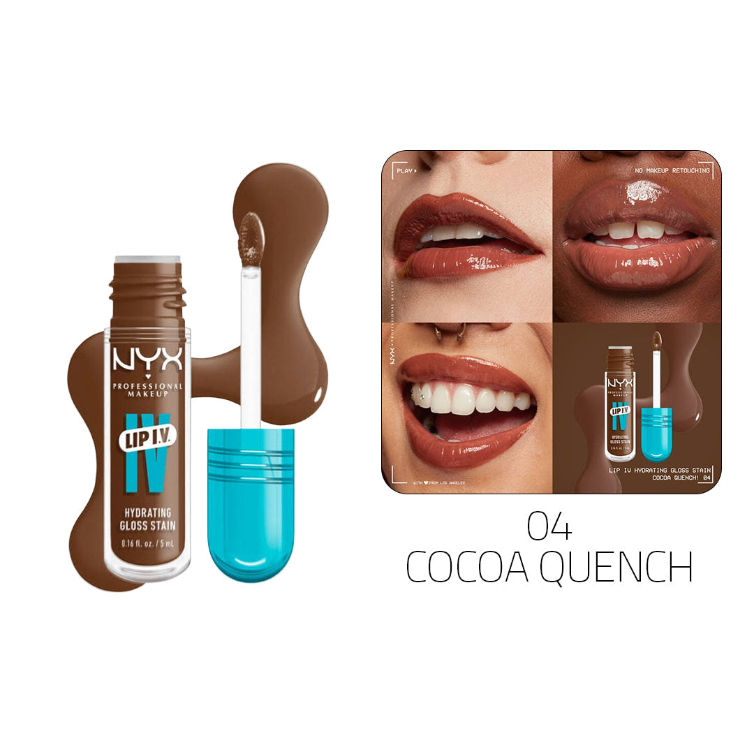 NYX Lip I.V. Hydrating Gloss Stain – Buy 1 Get 1 Free Rouge