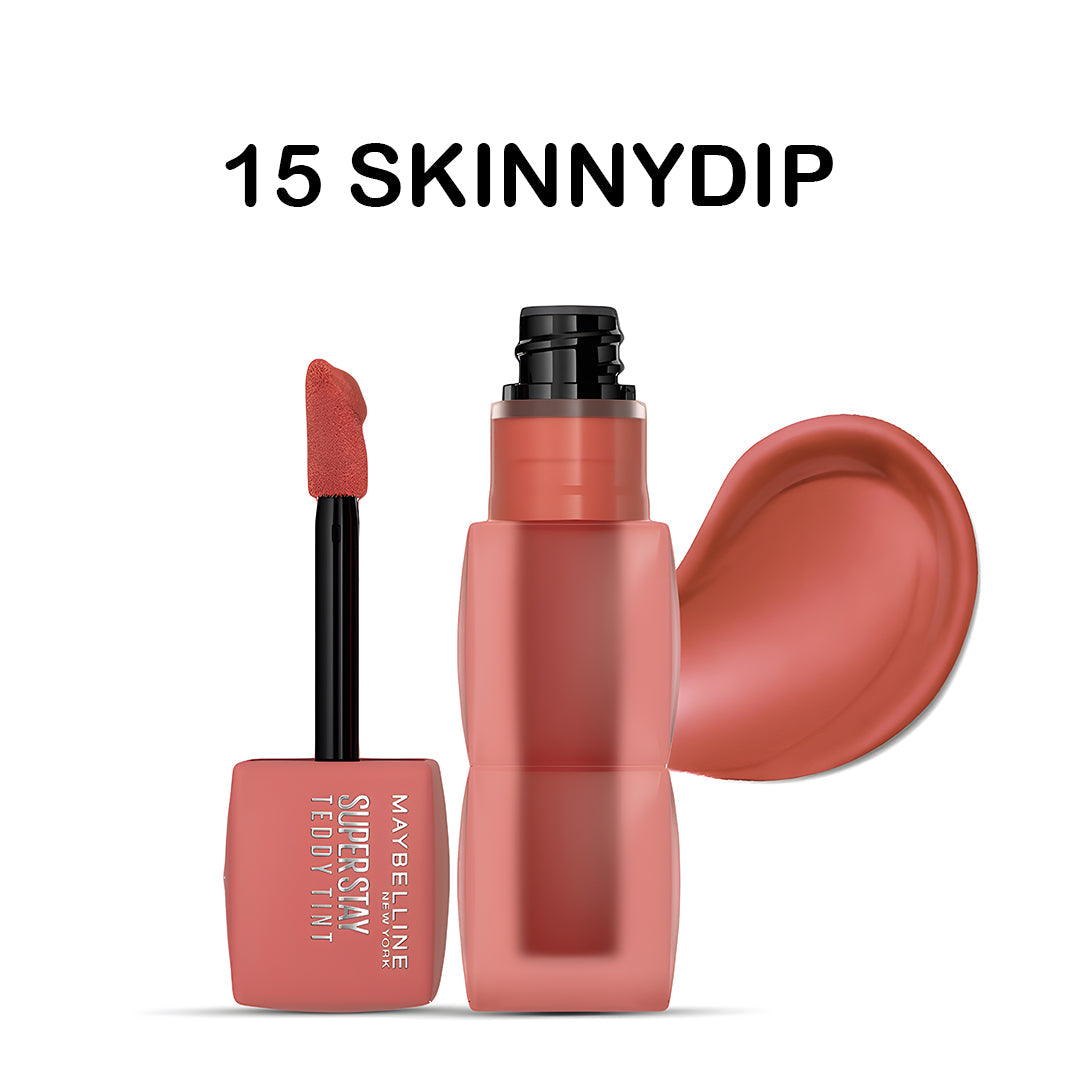 Maybelline Super Stay Teddy Tint – Soft Matte Lip Tint | Buy 1 Get 1 Free Maybelline