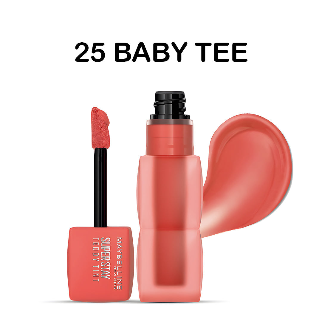 Maybelline Super Stay Teddy Tint – Soft Matte Lip Tint | Buy 1 Get 1 Free Maybelline