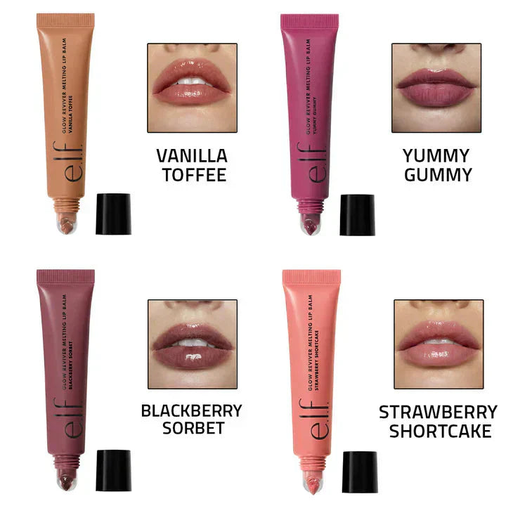 2 pieces e.l.f Glow Reviver Melting Lip Balm Rouge