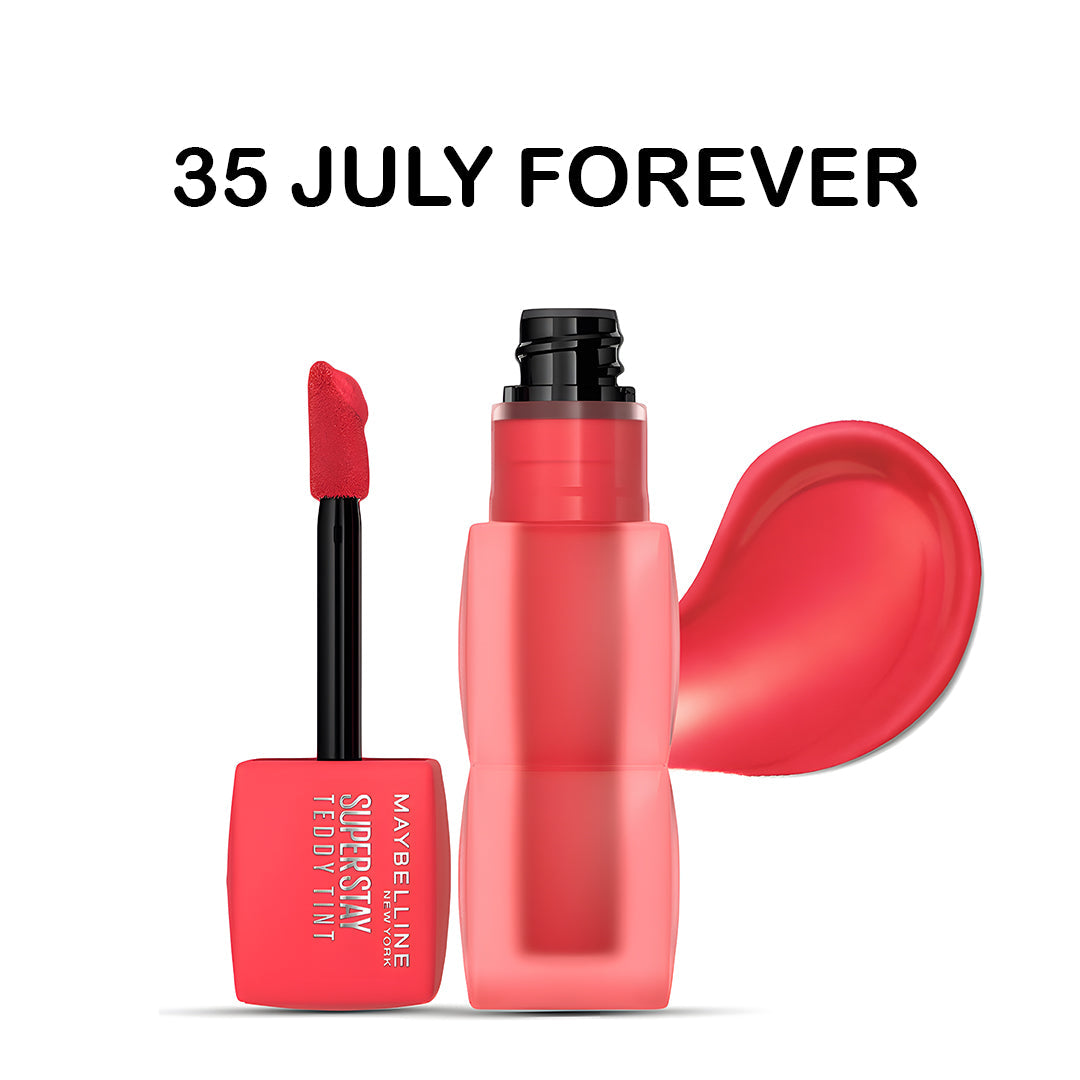 Maybelline Super Stay Teddy Tint – Soft Matte Lip Tint | Buy 1 Get 1 Free Maybelline