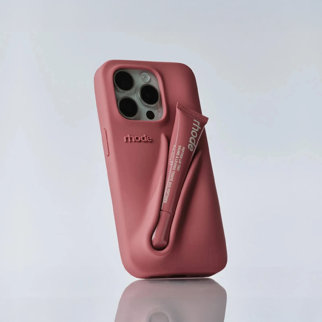 Rhode lip gloss + IPH 14 PRO MAX Case Rose Cosmetics