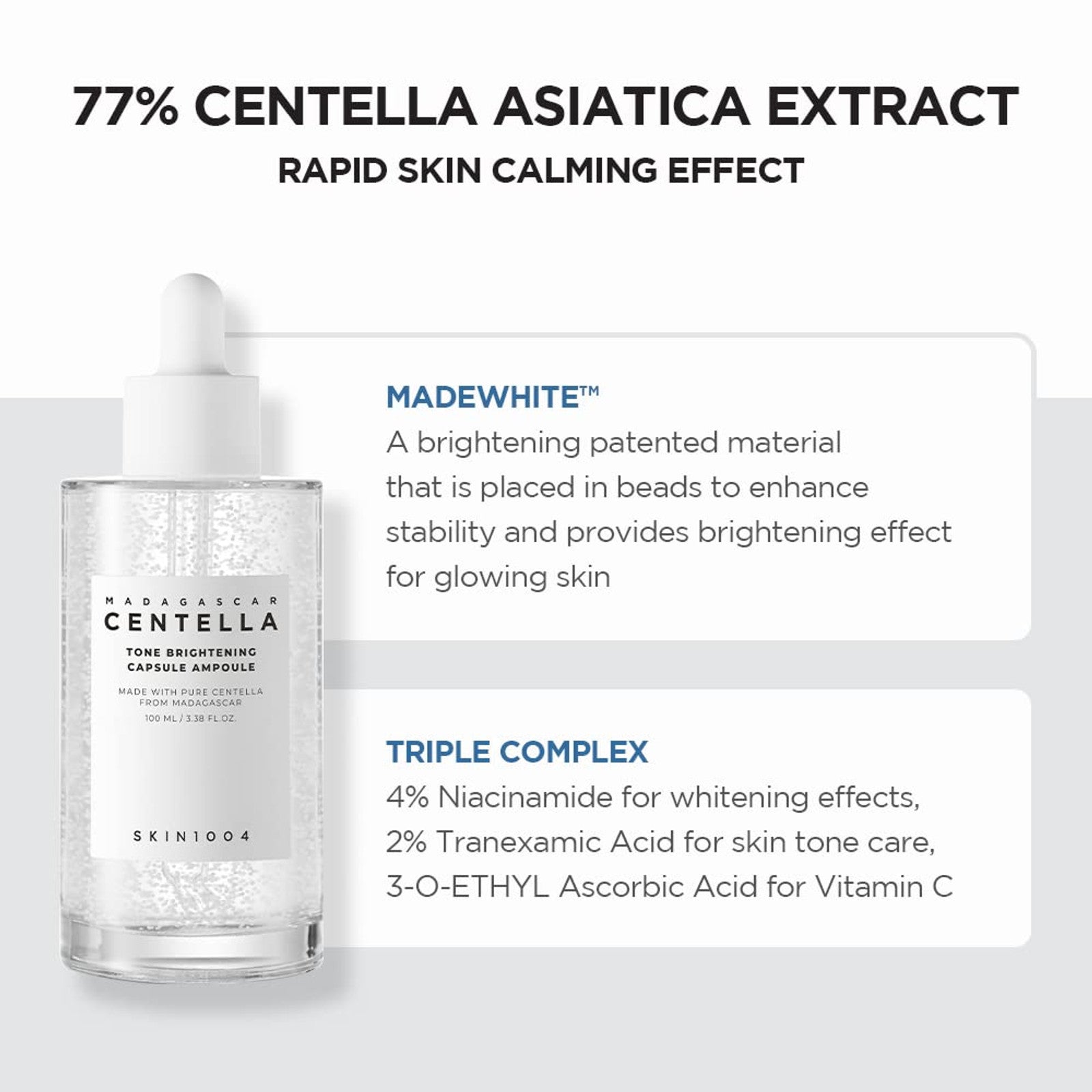 Centella Tone Brightening Capsule Ampoule Rose Cosmetics