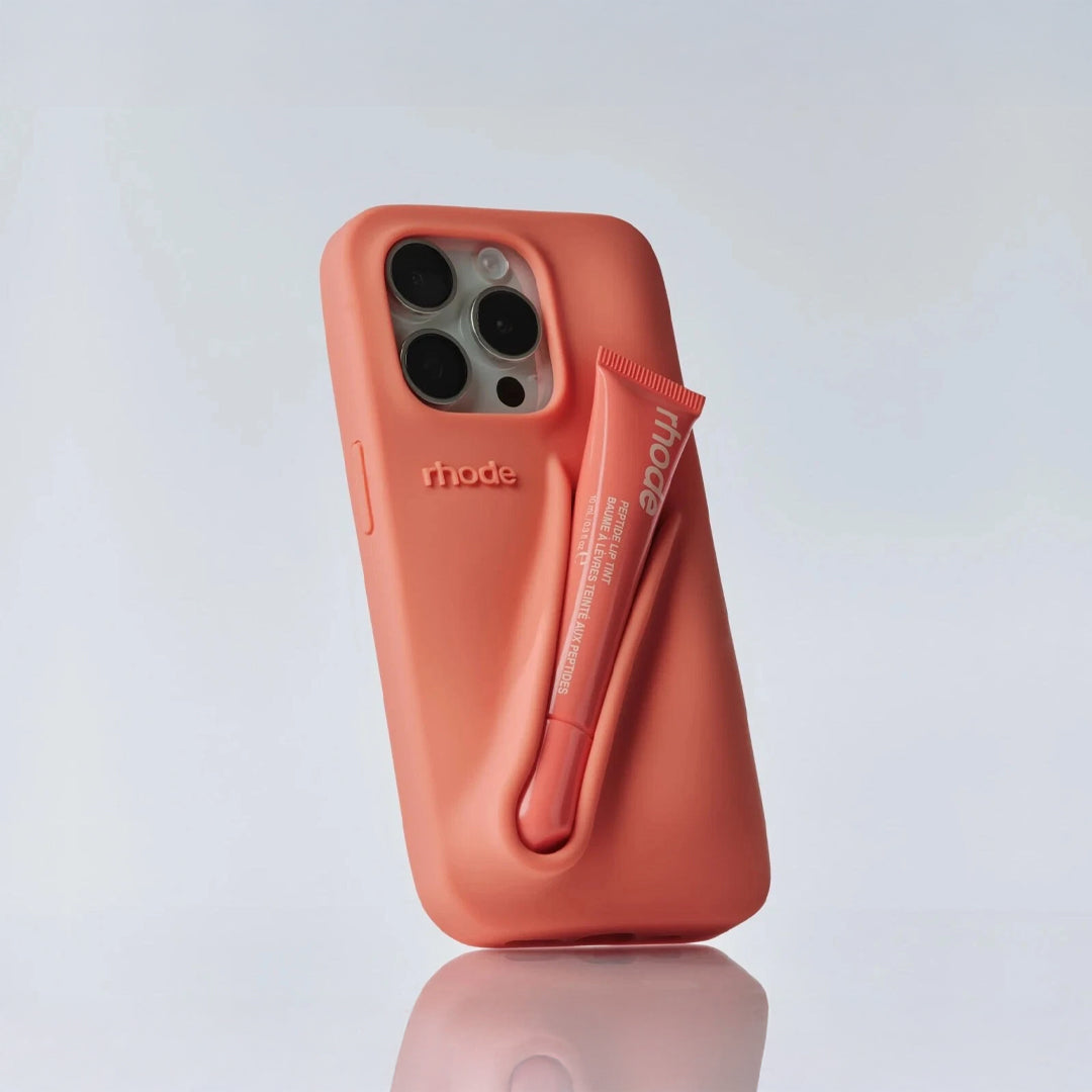 Rhode lip gloss + IPH 15 PRO MAX Case Rose Cosmetics
