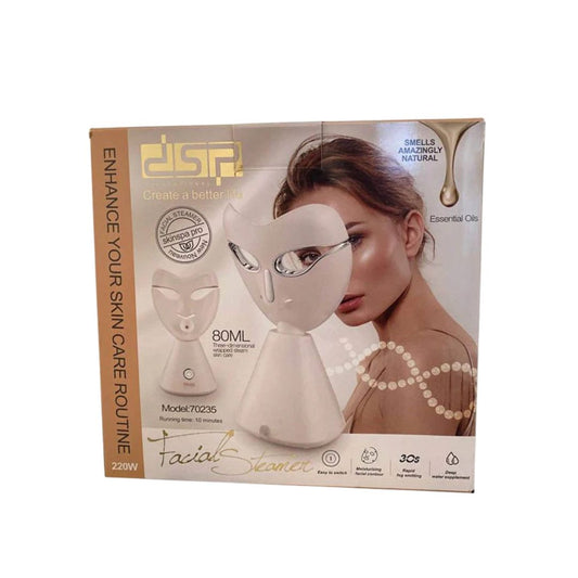 Dsp Facial Steamer with Stylish Face Mask Design Rose Cosmetics
