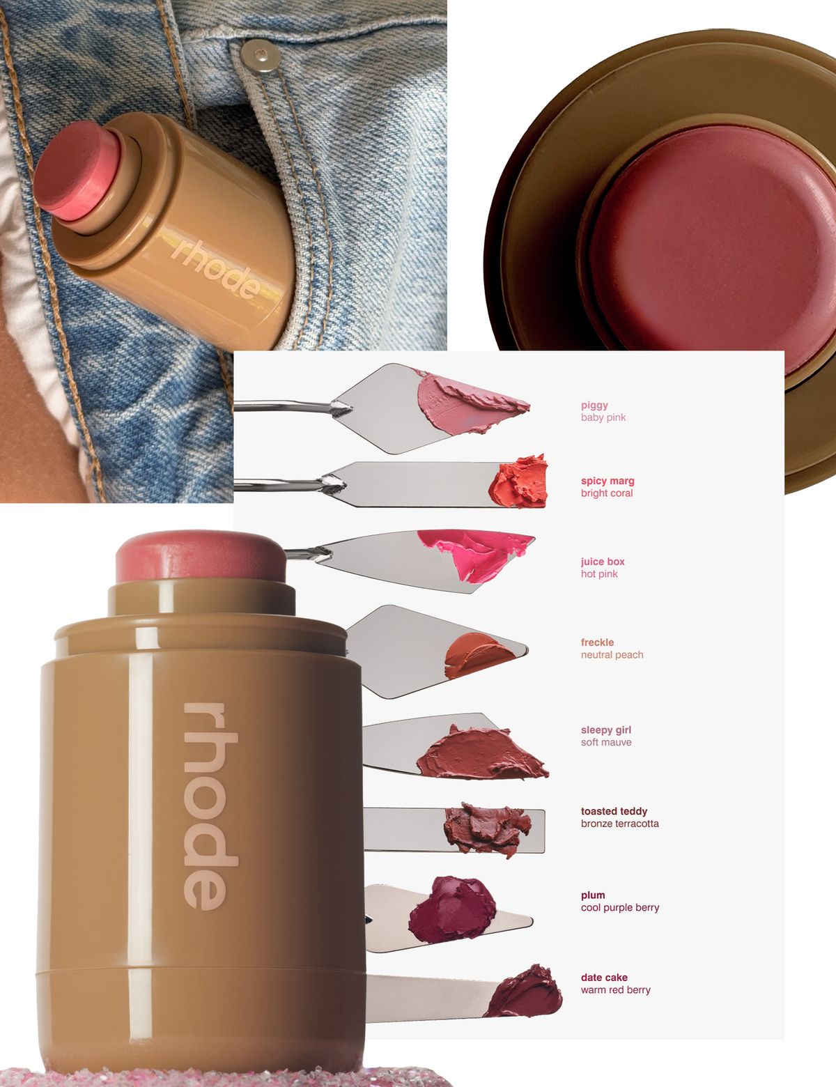 Rhode Glow Duo – Blush + Lip Gloss Rose