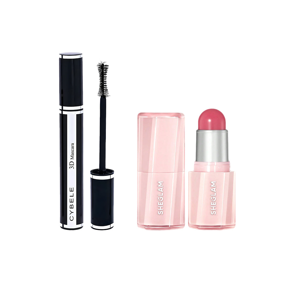 Buy 1 Get 1 Free – Cybele 3D Mascara + SHEGLAM Buttery Bliss Blush Stick Glamora