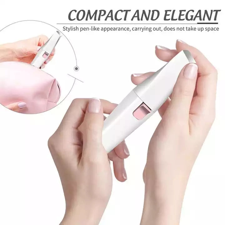 2 in 1 Eyebrow Trimmer & Facial Hair Remover Rose Cosmetics