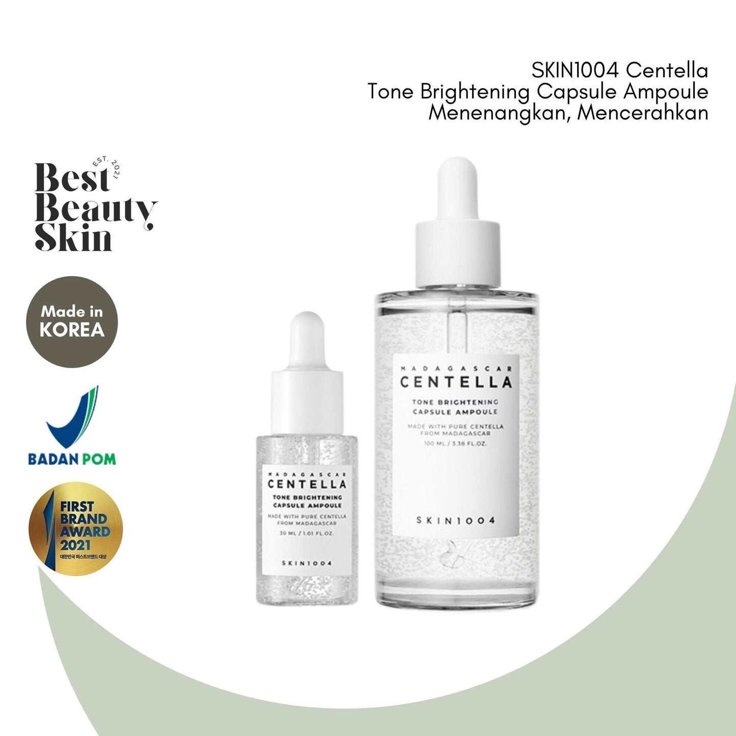 Centella Tone Brightening Capsule Ampoule Rose Cosmetics