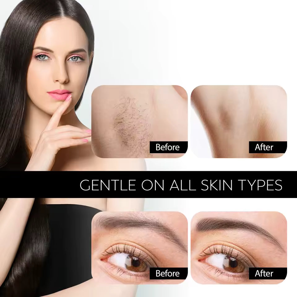 2 in 1 Eyebrow Trimmer & Facial Hair Remover Rose Cosmetics