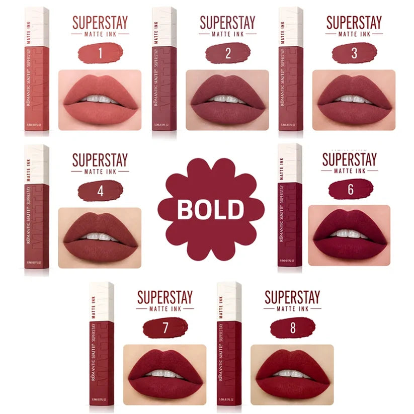 SuperStay Matte ink 2 pieces offer from Romantic Matte Rose Cosmetics
