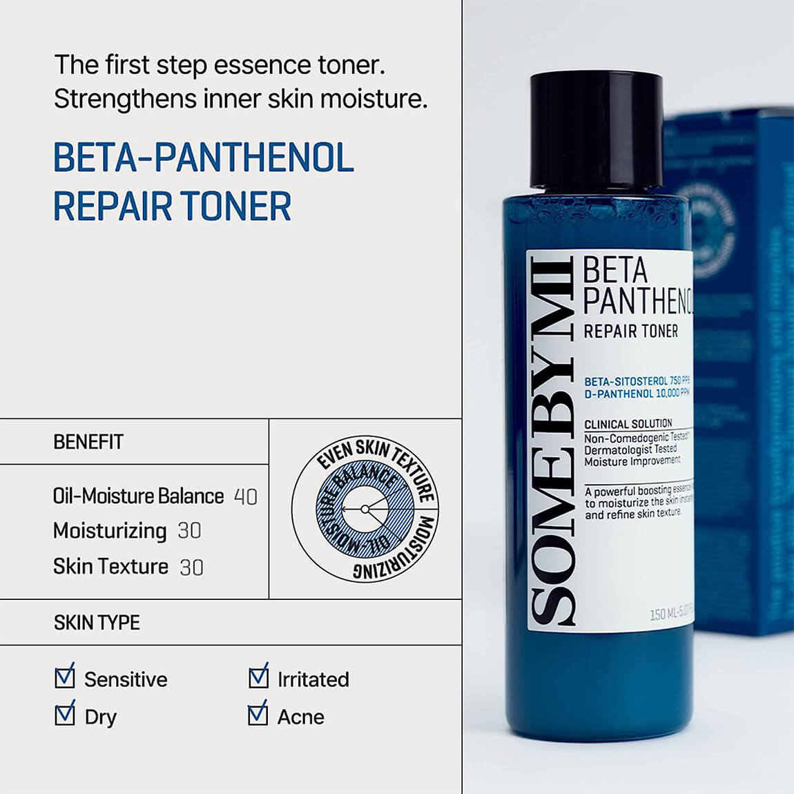 Some By Mi Beta Panthenol Repair Toner 150ml Rose Cosmetics